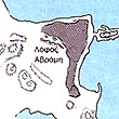 Ο λόφος Αβράμη (πηγή: "Αρχαίοι Έλληνες Ιστοριογράφοι", Α΄ Τάξη Ενιαίου Λυκείου)